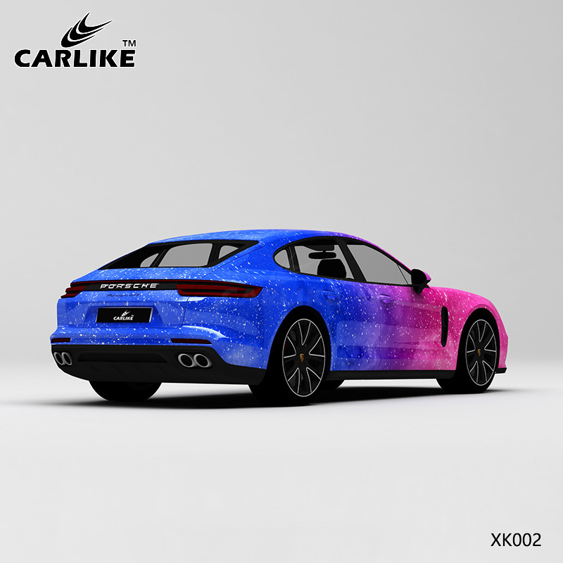 CARLIKE卡莱克™CL-XK-002保时捷粉蓝渐变星空全车改色