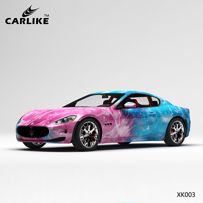 CARLIKE卡莱克™CL-XK-003玛莎拉蒂粉蓝闪电星空汽车贴膜