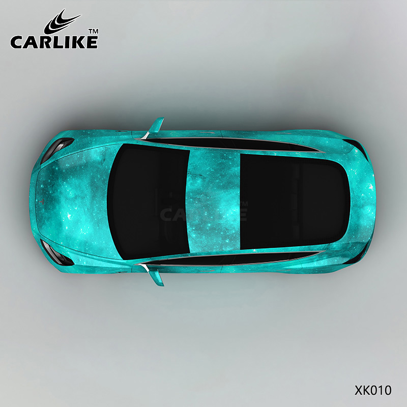 CARLIKE卡莱克™CL-XK-010特斯拉绿色星空整车改色