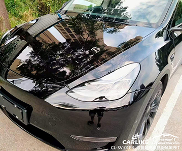 CARLIKE卡莱克™CL-SV-01PR特斯拉修复超亮水晶钢琴黑PET全车贴膜