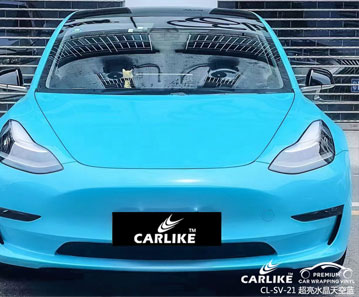 CARLIKE卡莱克™CL-SV-21特斯拉超亮水晶天空蓝汽车改色