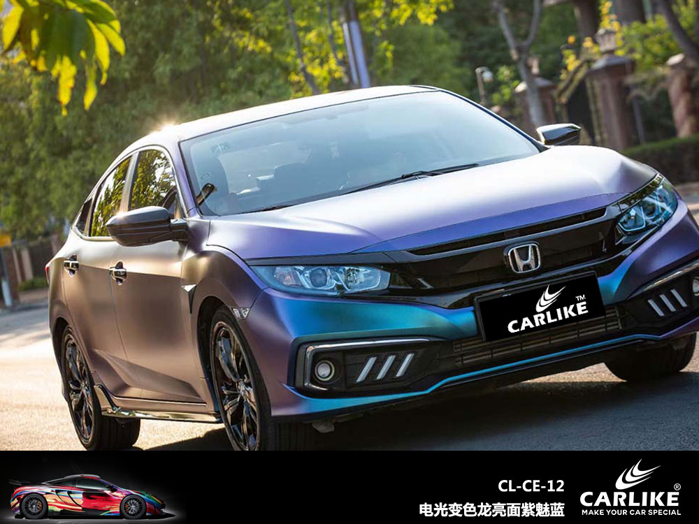 CARLIKE卡莱克™CL-ES-25保时捷金属电光石墨绿车身贴膜