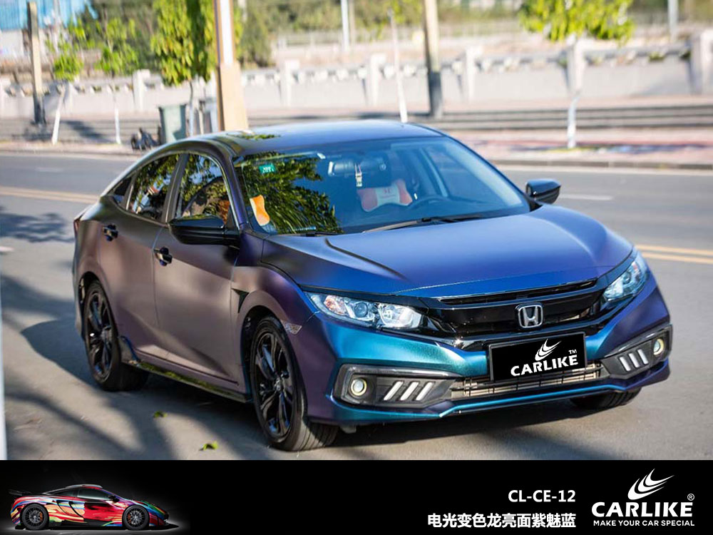 CARLIKE卡莱克™CL-ES-25保时捷金属电光石墨绿车身贴膜