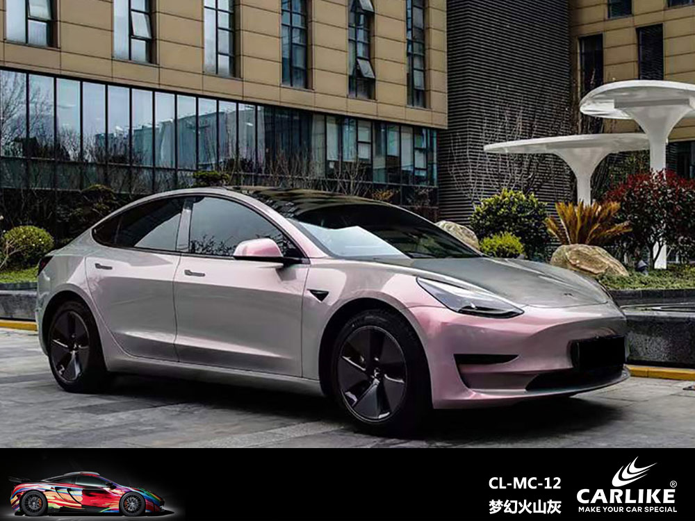 CARLIKE卡莱克™CL-MC-12特斯拉梦幻火山灰全车贴膜