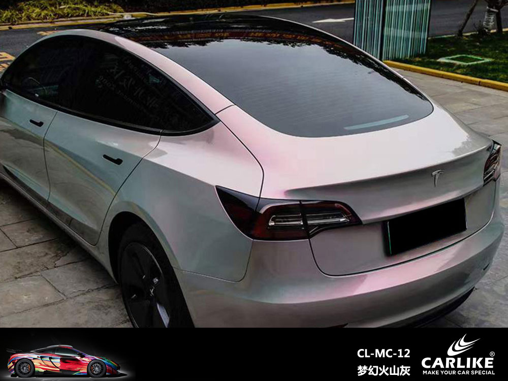 CARLIKE卡莱克™CL-MC-12特斯拉梦幻火山灰全车贴膜