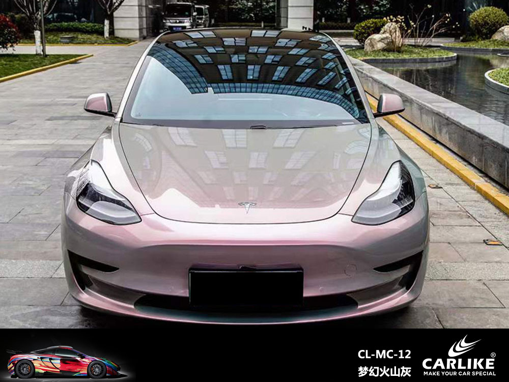 CARLIKE卡莱克™CL-MC-12特斯拉梦幻火山灰全车贴膜